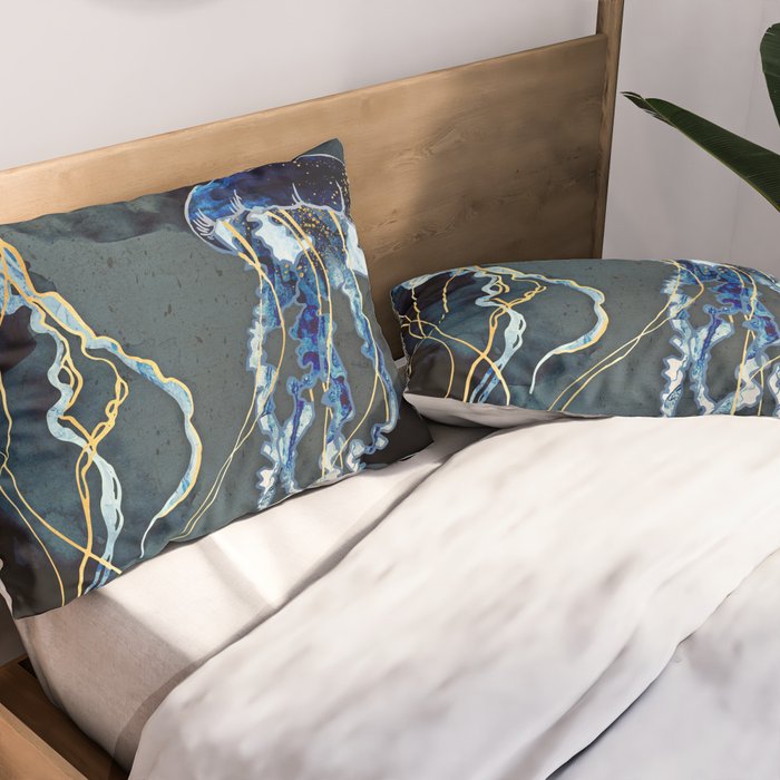 Metallic Ocean III Pillow Sham Gallery Image 2