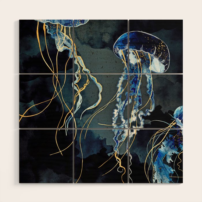Metallic Ocean III Wood Wall Art Gallery Image 1