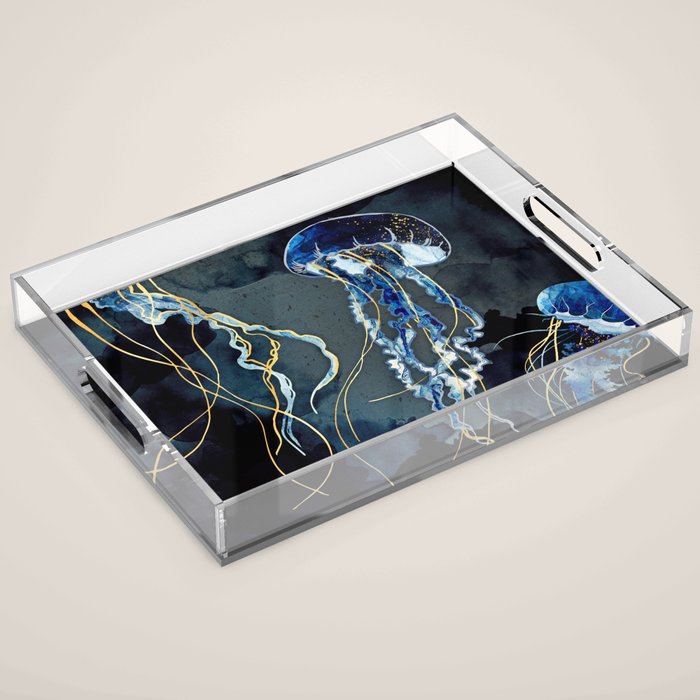 Metallic Ocean III Acrylic Tray Gallery Image 1