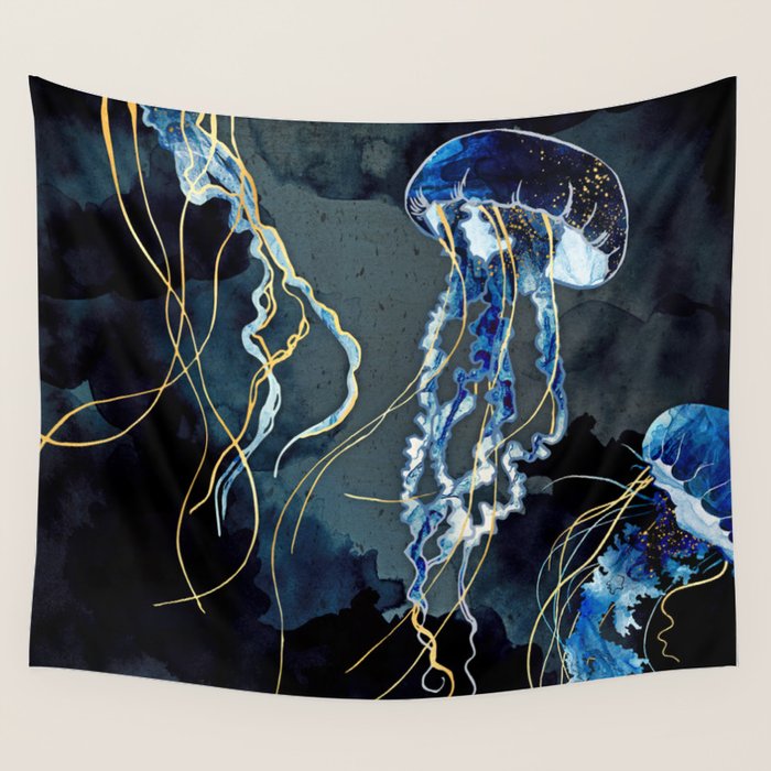 Metallic Ocean III Wall Tapestry Gallery Image 4