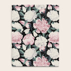 Chic Peonies on Black Notebook Gallery Image 4