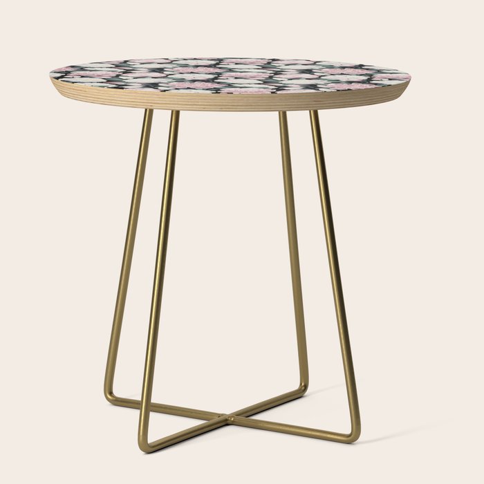 Chic Peonies on Black Side Table Gallery Image 1