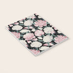 Chic Peonies on Black Notebook Gallery Image 3