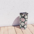 Chic Peonies on Black Travel Mug Gallery Image 4