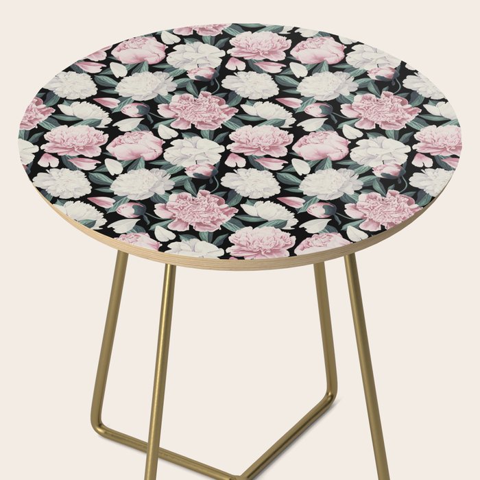 Chic Peonies on Black Side Table Gallery Image 2
