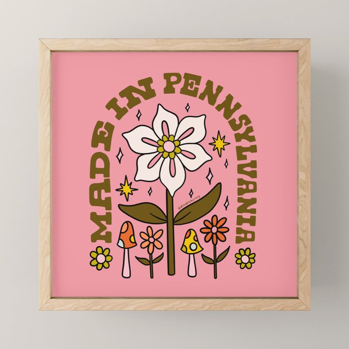 Made In Pennsylvania Mini Art Print Gallery Image 1