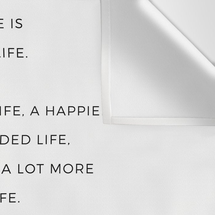Creative Life. Quote by Elizabeth Gilbert Wall Tapestry Gallery Image 3