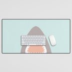 shark attack Desk Mat Gallery Image 1