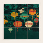 Lanterns Wood Wall Art Gallery Image 1