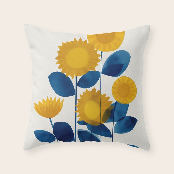 Sunlit Harmony Throw Pillow Gallery Image 1