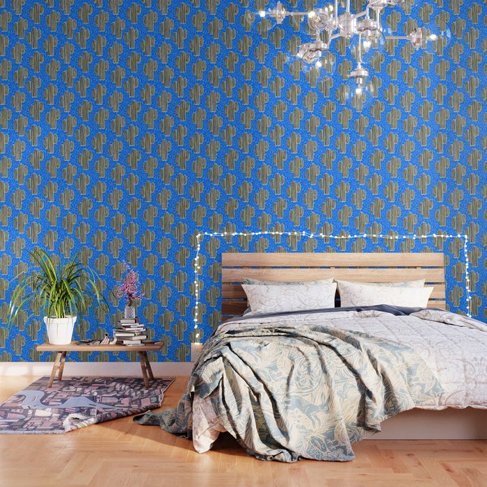 Sonora - blue, yellow, black, and white Wallpaper Gallery Image 1