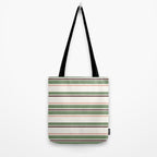Daybed Stripe Ivory Green Multi Tote Bag Gallery Image 2