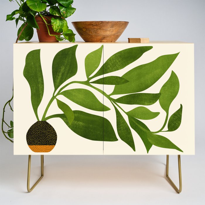 The Wanderer - House Plant Illustration Credenza Gallery Image 1