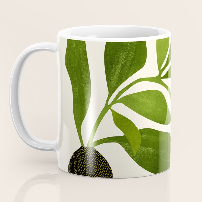 The Wanderer - House Plant Illustration Coffee Mug Gallery Image 3