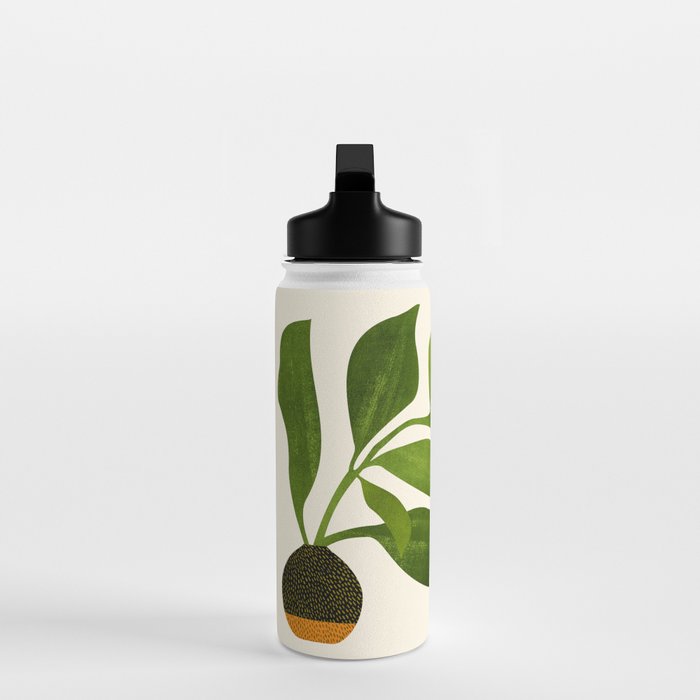 The Wanderer - House Plant Illustration Water Bottle Gallery Image 3