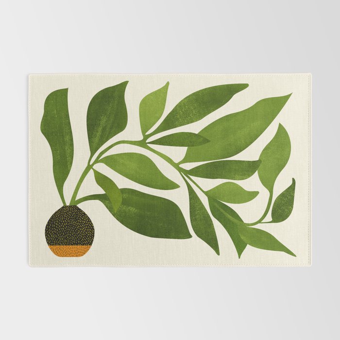 The Wanderer - House Plant Illustration Rug Gallery Image 2
