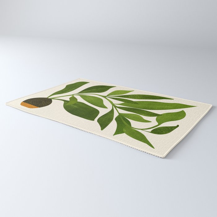 The Wanderer - House Plant Illustration Rug Gallery Image 3