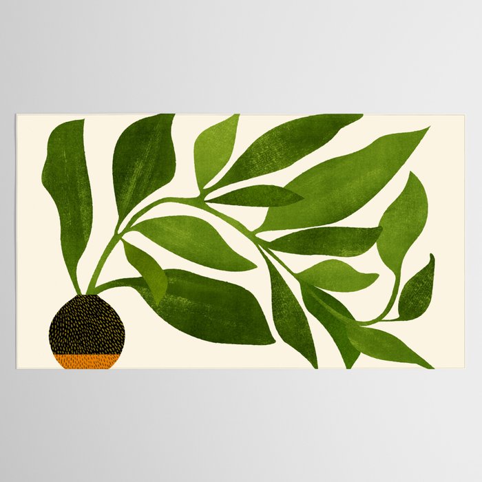The Wanderer - House Plant Illustration Tablecloth Gallery Image 2