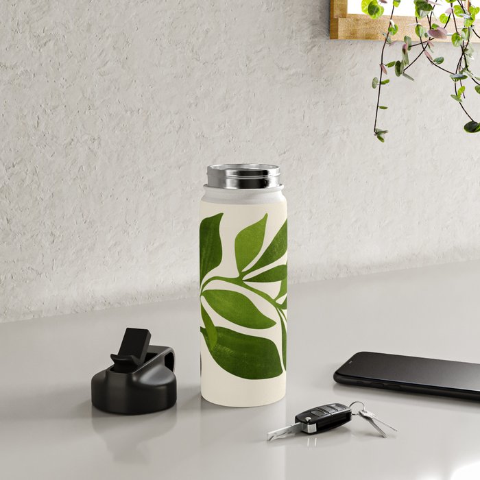 The Wanderer - House Plant Illustration Water Bottle Gallery Image 4