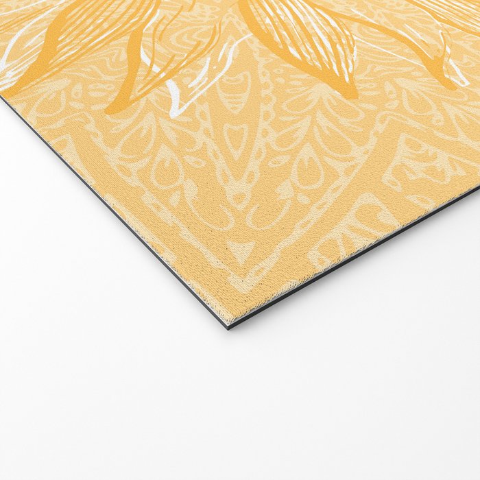Mandala, Sunflower Prints, Yellow Welcome Mat Gallery Image 2