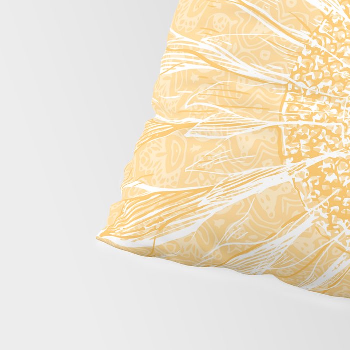 Mandala, Sunflower Prints, Yellow Pillow Sham Gallery Image 4