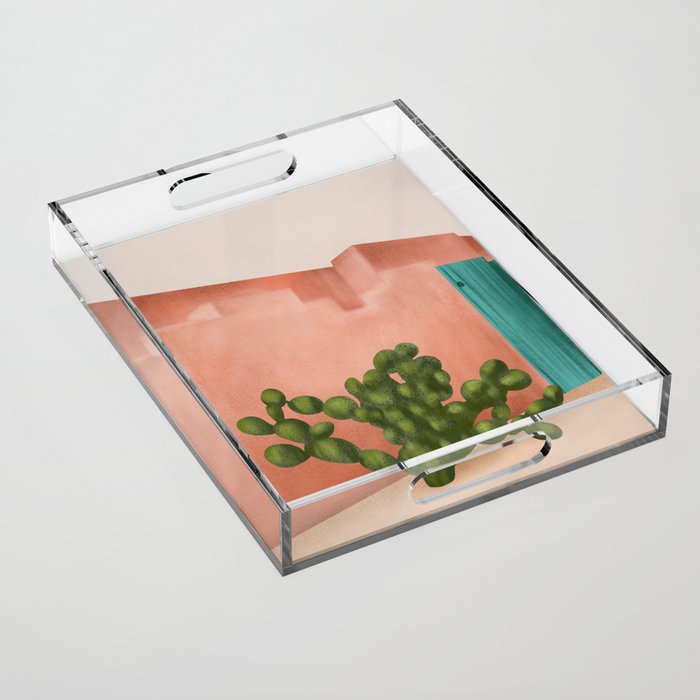Strong Desert Cactus Acrylic Tray Gallery Image 1
