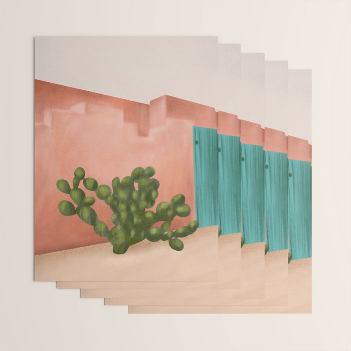 Strong Desert Cactus Wrapping Paper Gallery Image 3