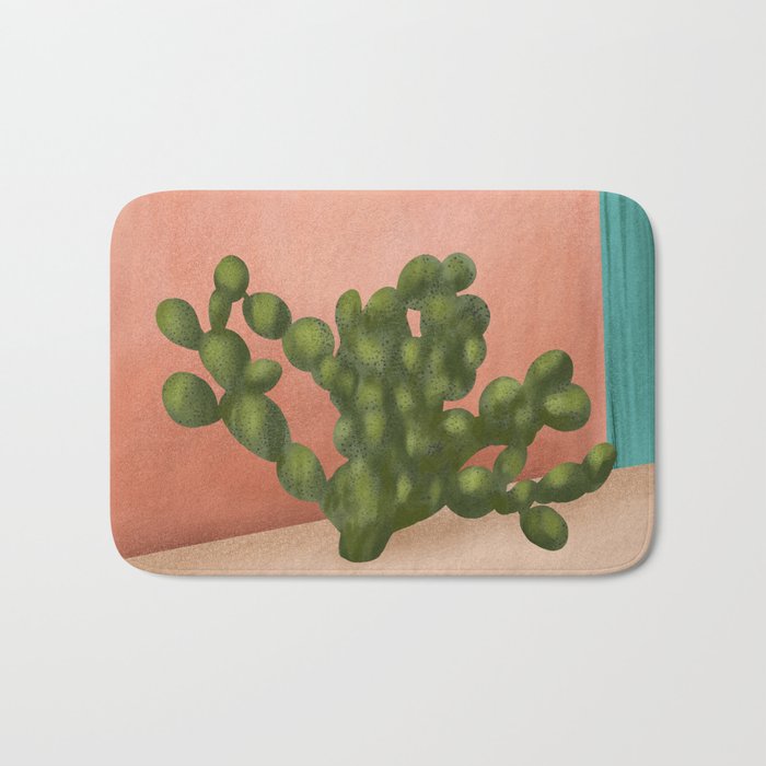 Strong Desert Cactus Bath Mat Gallery Image 1