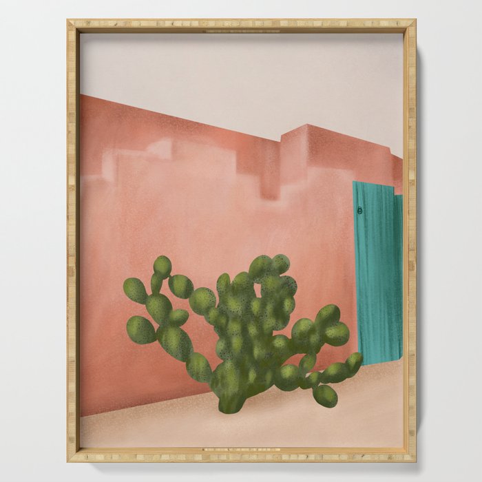 Strong Desert Cactus Serving Tray Gallery Image 1
