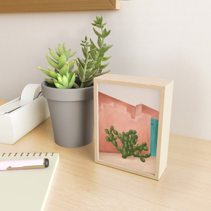 Strong Desert Cactus Mini Art Print Gallery Image 2