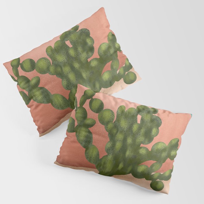 Strong Desert Cactus Pillow Sham Gallery Image 1