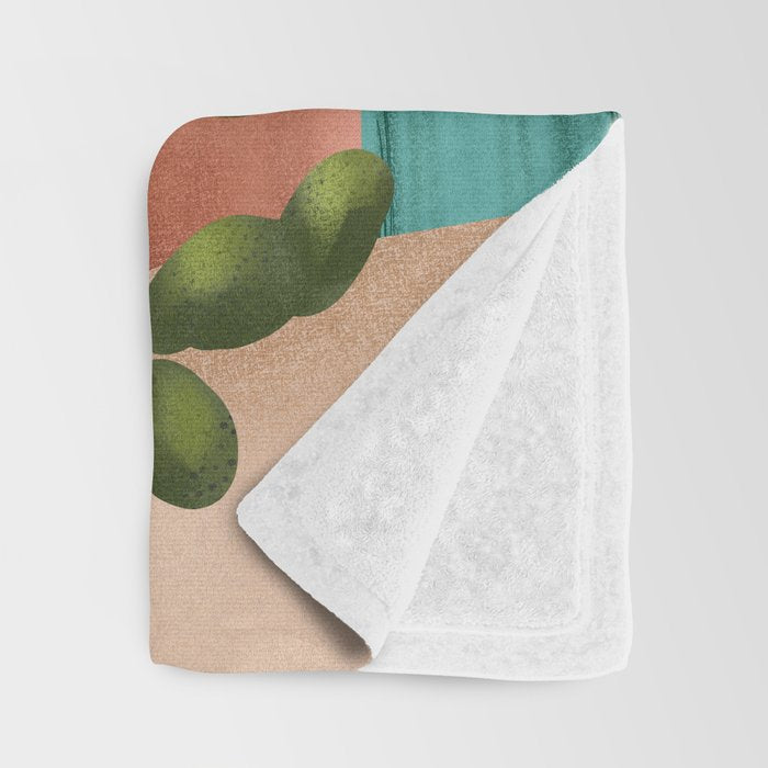 Strong Desert Cactus Throw Blanket Gallery Image 3