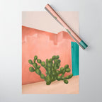 Strong Desert Cactus Wrapping Paper Gallery Image 1