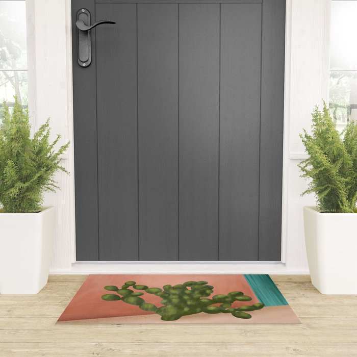 Strong Desert Cactus Welcome Mat Gallery Image 3