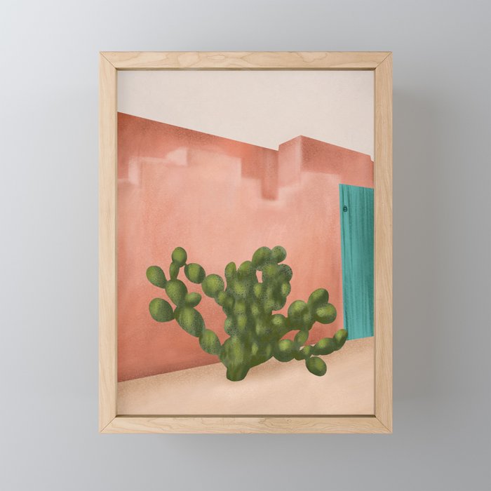 Strong Desert Cactus Mini Art Print Gallery Image 1