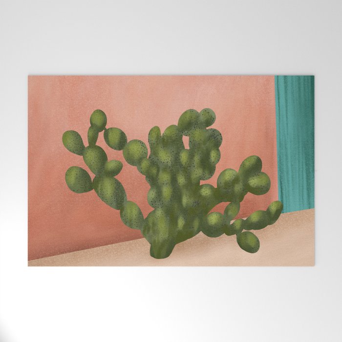 Strong Desert Cactus Welcome Mat Gallery Image 1