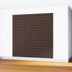 Gingham Plaid Pattern - Earthy Brown Wall Mural Gallery Image 2