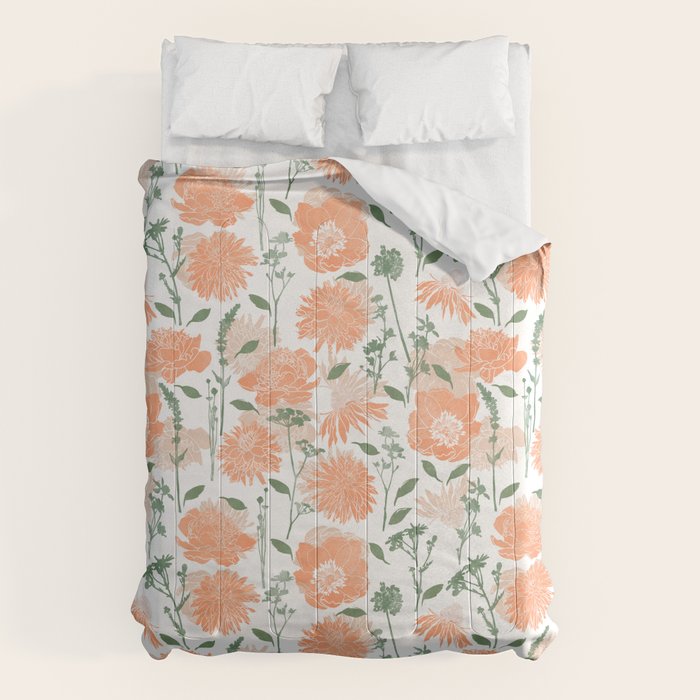 Modern floral blooms PGM5 Comforter Gallery Image 1