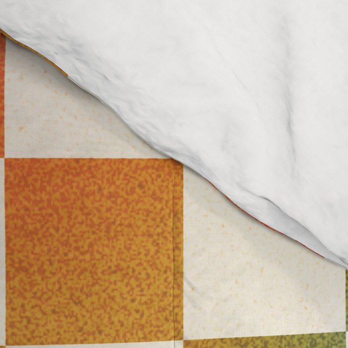 Rainbow Checkered Print in Cream Comforter Gallery Image 4