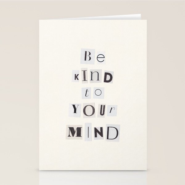 Be kind to your mind / Daily Reminder #5 Stationery Card Gallery Image 2