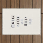 Be kind to your mind / Daily Reminder #5 Outdoor Rug Gallery Image 1