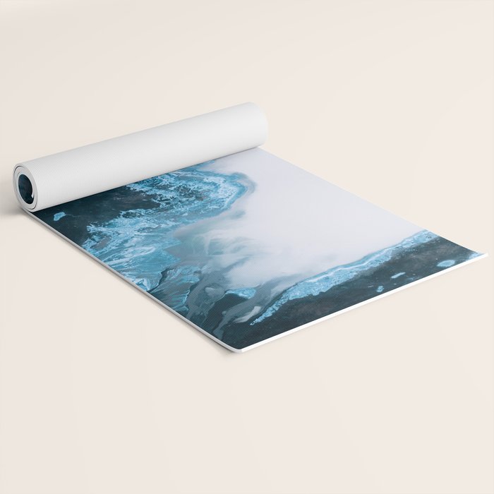 Abstract Lake in Iceland Yoga Mat Gallery Image 2