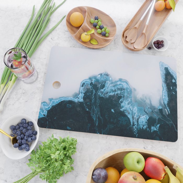 Abstract Lake in Iceland Cutting Board Gallery Image 2