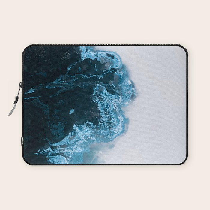 Abstract Lake in Iceland Laptop Sleeve Gallery Image 1