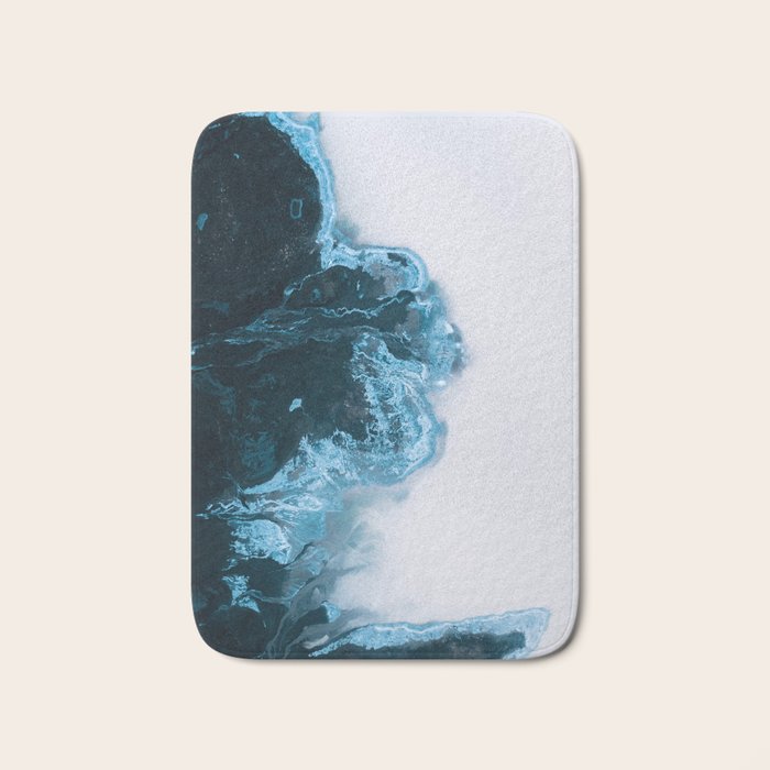 Abstract Lake in Iceland Bath Mat Gallery Image 1