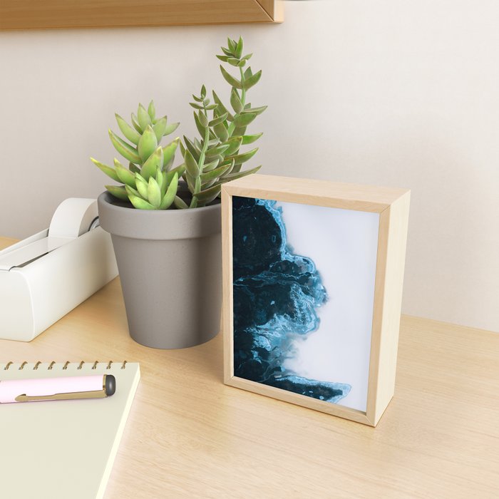 Abstract Lake in Iceland Mini Art Print Gallery Image 2