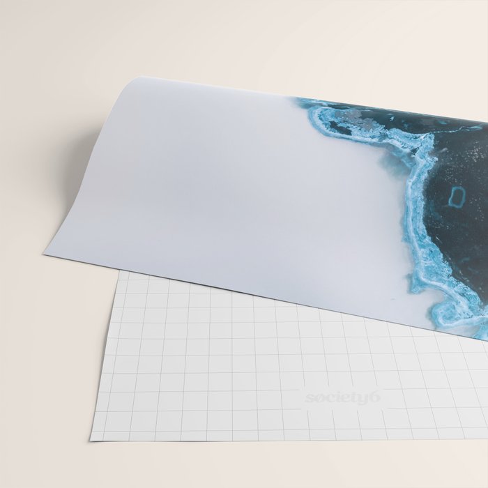 Abstract Lake in Iceland Wrapping Paper Gallery Image 2