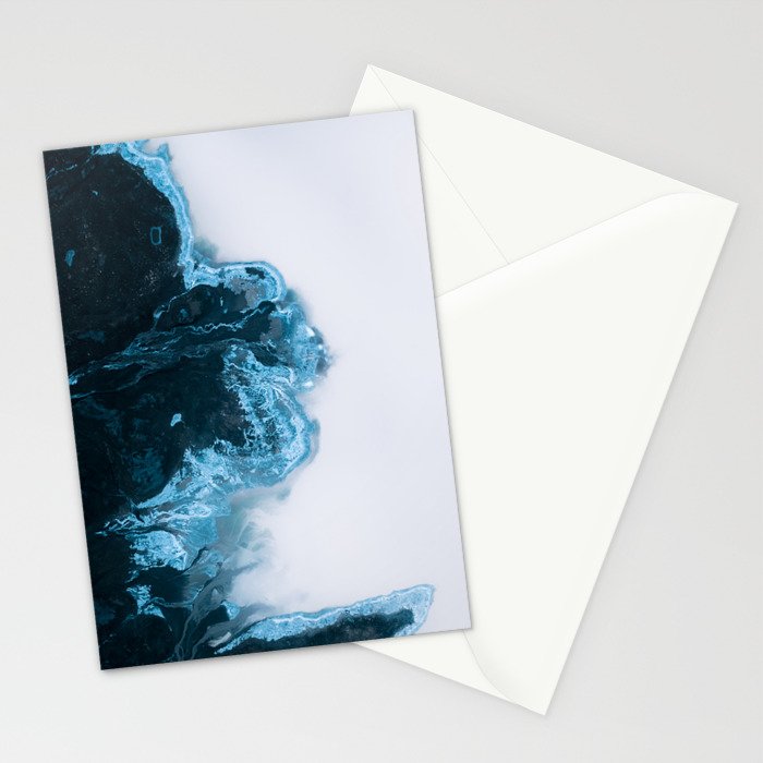 Abstract Lake in Iceland Stationery Card Gallery Image 2