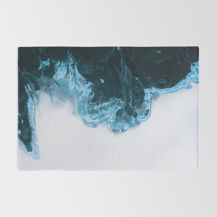 Abstract Lake in Iceland Rug Gallery Image 2