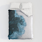 Abstract Lake in Iceland Comforter Gallery Image 6